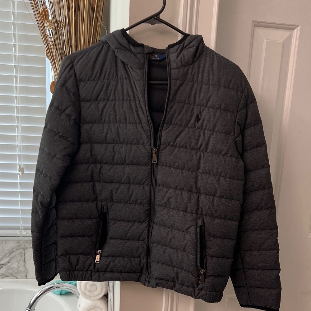 Polo by Ralph Lauren Kids Black Puffer Jacket/Zipper pockets and inside pockets.